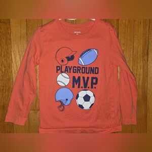 Carter's Coral Playground MVP Long Sleeve Tee